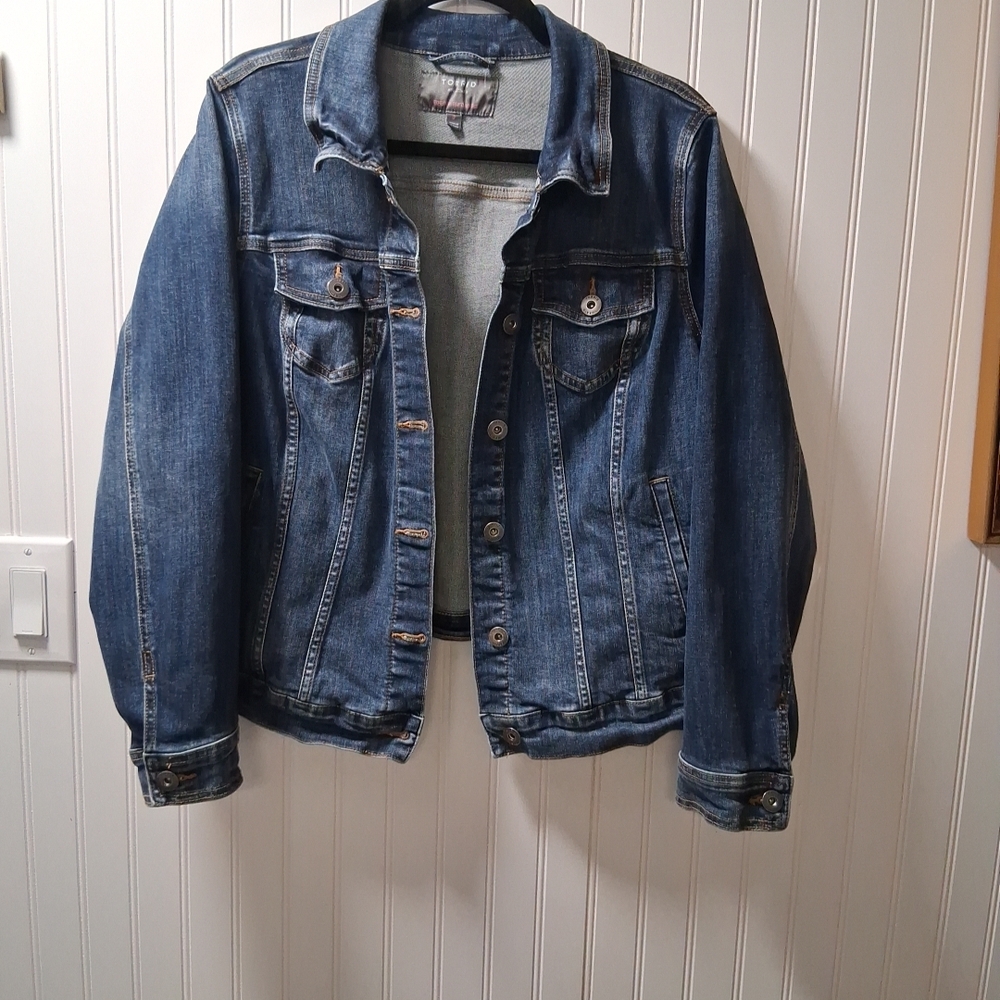 Torrid Dark Blue Denim Jacket Sz 2 18-20 2X - Picture 2 of 11